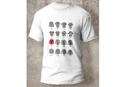 Newcastle United FC Retro Art Football Shirts T-Shirt Newcastle United FC Retro Art Football Shirts T-Shirt
